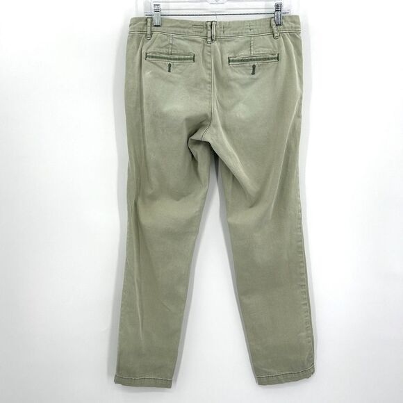 ANTHROPOLOGIE Pilcro Sage Green Hyphen Slim Straight Leg Trouser Pants Size 28 - Picture 3 of 8